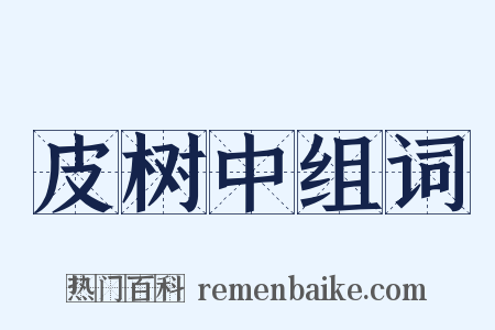 皮树中组词是什么意思的图片